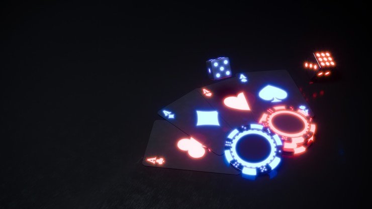 Antarmuka permainan slot busanslot dengan grafis neon berwarna cerah